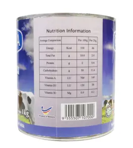 Produttore 380 grammo di latte condensato in scatola evaporato Non ogm prezzo all'ingrosso per l'esportazione