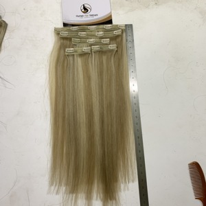 Extensiones de cabello humano remy, accesorio de calidad superior, venta directa al por mayor, con cutícula completa, 100% sedosa, clip balayage - Product Image 3