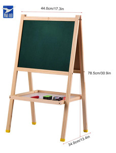 Children's Drawing Wooden Easel Stand Blackboard Interactiva <strong>Board</strong> for Kids - Product Image 2