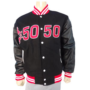 Chaqueta de bombardero de béisbol de lana de diseño personalizado, decoración de piel ligera con capucha Formal de invierno, bordado con tu propio logotipo privado - Product Image 1