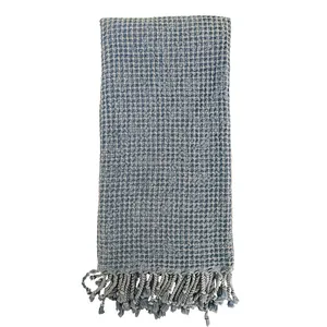 Vintage Wassen Pestemal Turks Handdoek, Hamam Handdoeken Luxe Groothandel-Stonewashed Extra Zachte Antraciet