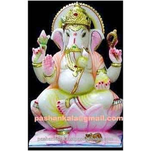 หินอ่อนหินพระพิฆเนศรูปปั้น - Product Image 1