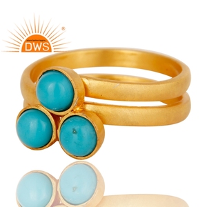 Latest Handmade Design Natural <b>Turquoise</b> Gemstone Spiral <b>Ring</b> for Women Jewelry Manufacturer - Product Image 3