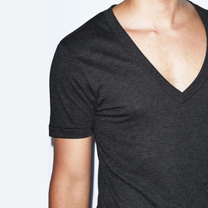 Camiseta Deportiva Casual para Hombre, Personalizada, de Manga Corta, Transpirable, 100% Algodón, Cuello en V, Corte Regular - Product Image 3