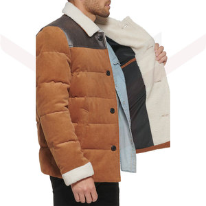 Factory Wholesale Men's Puffer Jackets <b>Quilted</b> Stand Collar Bubble Jacket in Plain Dyed Polyester Lightweight Breathable Winter - Product Image 2