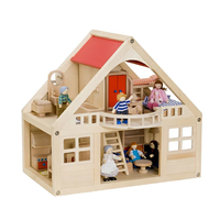 Nouvelle maison de poupée DIY de haute qualité pour le printemps, meubles en bois massif écologiques, jouets au design mignon, jeux sûrs pour enfants, jeux d'imitation pour enfants