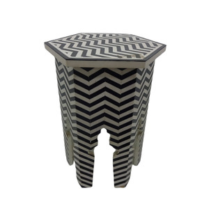 <b>Coffee</b> <b>Table</b> in MOP <b>Coffee</b> <b>Table</b> Modern Hot Selling in Standard Size With Zebra Design in Sky Blue & <b>White</b> - Product Image 3