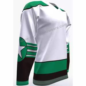 Diseño personalizado 100% poliéster Spandex uniforme de hockey sobre hielo Jersey para hombres y mujeres precio personalizado tamaño OEM nombre del equipo - Product Image 2