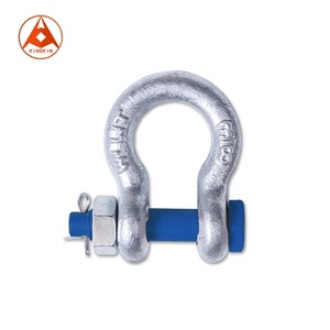MỸ Loại Độ Bền Kéo Cao Thép Mạ Kẽm Drop Rèn Bow <span class=keywords><strong>Shackle</strong></span> G2130 với Bolt - Product Image 2