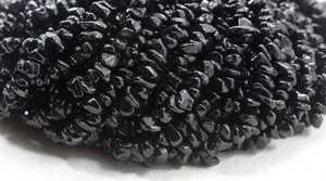 Piedra preciosa de espinela negra Natural de 16 "de largo, chips lisos sin cortar para hacer joyas, cuentas, precio al por mayor - Product Image 4