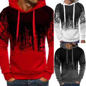 OEM Pullover Sweat-shirts à capuche en molleton pour hommes Taille personnalisée Couleur Style imprimé Éponge Polyester/coton Hiver Teint uni - Product Image 2