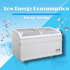 Congelatore a Pozzetto Commerciale Bianco GR-700L con Apertura Superiore e <span class=keywords><strong>Porta</strong></span> <span class=keywords><strong>Scorrevole</strong></span> in Vetro - Product Image 3