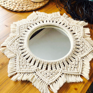 Miroirs muraux de haute qualité avec plumes, miroir mural décoratif artisanal - Product Image 1