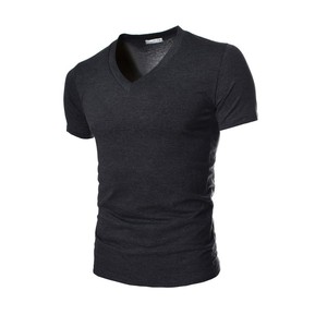 Next Level Soft Cotton T-Shirts v Neck Tee Casual Streetwear71% Cotton 25% <b>Viscose</b> 4% Spandex V Neck Breathable t Shirt - Product Image 3