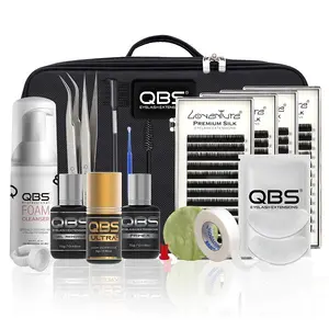 QBS Eyelash Extensions Kit / Professional Training Student Eyelash Kit Loventure Silk Lashes