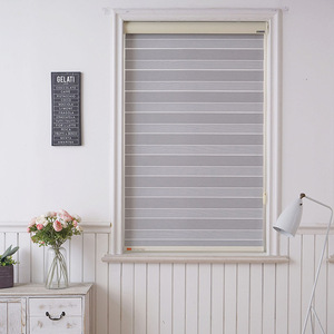 Cortina <span class=keywords><strong>el</strong></span>éctrica automática de día y noche para ventana, persiana enrollable de cebra, transparente y motorizada - Product Image 5