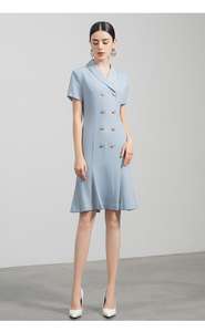 Robe à manches mi-longues pour femme, en tissu durable, nouvelle tendance, tenue moderne fabriquée au Vietnam, - Product Image 5