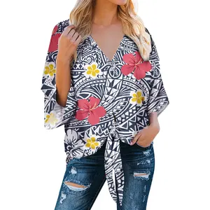 2022 New Look Womens Blouses Plus Size Online Wholesales Hawaii Shirts POLYNESIAN TRIB Women's Blouses Shirts For Summer