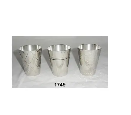 Vetro d'argento fantasia con l'alta qualità fatto a mano su misura acqua tumbler nuovo tavolo da pranzo alla moda di vetro