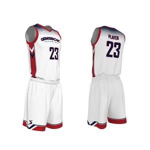 Uniformes de Baloncesto Transpirables Estampados Personalizados para Hombre, Impresión por Sublimación Digital, Antibacterianos, de Secado Rápido, al por Mayor - Product Image 1