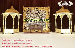 Wedding Stage Fiber Balconies Decor <b>Props</b> Latest Wedding Fiber Balcony for Decoration Modern Fiber Decoration <b>Props</b> - Product Image 3