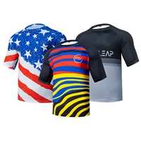 Maillot de motocross tout-terrain pour homme à manches courtes, vente exceptionnelle 2025, léger, en maille respirante, maillot de VTT MX