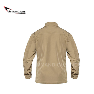 Casual Men's Logo Soft Shell Winter Jacket Waterproof Windproof Eco-Friendly Quick Dry Breathable Warmth Safari Jacket - Product Image 4