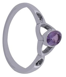 Bague d'éternité vintage en argent massif 925 améthyste pierre précieuse sertissage de lunette fait à la main bijoux en vermeil pour grossiste direct de fête - Product Image 2