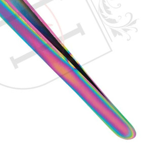 Pinzas de volumen para extensión de pestañas, accesorio de acero inoxidable, multicolor, recto, tipo L, Etiqueta Privada, pinzas de volumen - Product Image 4