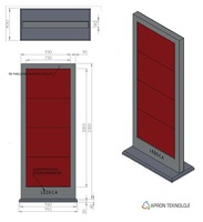 Barres lumineuses LED rectangulaires personnalisées de haute qualité, à haute luminosité, pour la publicité extérieure, boîtes lumineuses à faible consommation d'énergie 12V