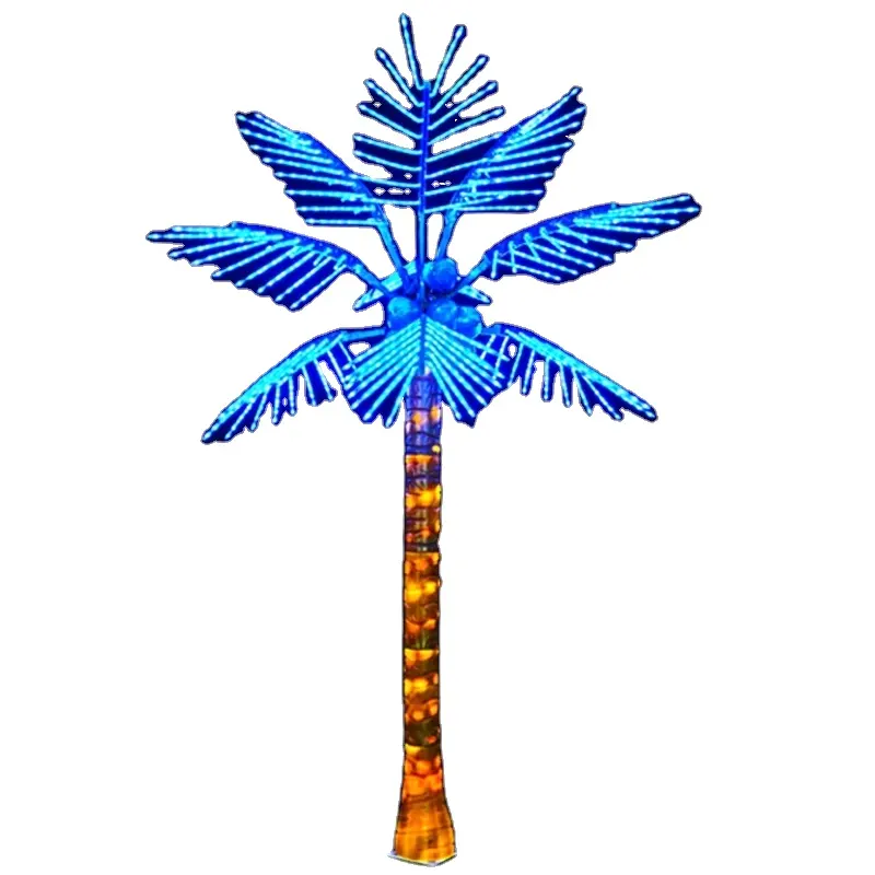 Kunstmatige Led Kokospalm Lichten Palm Boom Met Led Verlichting