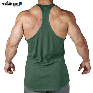 Venta al por mayor de ropa deportiva personalizada Gimnasio Muscle Tank Tops Culturismo Fitness Custom Cotton Spandex - Product Image 2