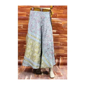 Новая коллекция, 2023 модные летние пляжные юбки, Синие Серые индийские шелковые юбки сари, длинные юбки с цветочным принтом