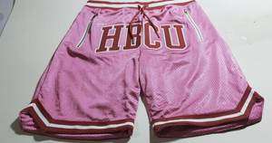 Ropa de calle 2024, pantalones cortos Vintage para hombres y mujeres, pantalones cortos de baloncesto de malla doble lisos Retro con bordado personalizado Unisex - Product Image 3