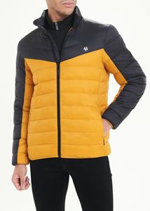 Veste bomber légère et chaude en moutarde, nouvelle mode pour homme, sur mesure (fabrication Huzaifa Products), semi-imperméable - Product Image 2