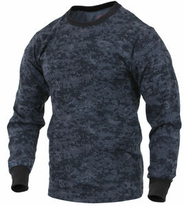 T-shirt à manches longues pour homme, design camouflage, t-shirt pour homme, matière coton et polyester, tissu de haute qualité, col rond - Product Image 5