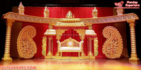 Magnifique tente de mariage indienne de style marocain Mandap - Chapiteau de mariage extérieur durable, taille et couleur personnalisables, construction en métal et tissu, Royaume-Uni