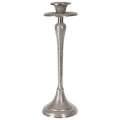 <b>Silver</b> Tapered Wooden <b>Candlestick</b> Holder with Metal Base Handmade TVAKM for Home Hotel Spa Weddings Christmas Decorations - Product Image 2