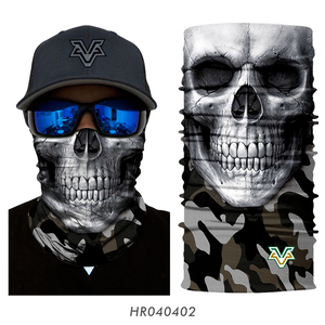 Máscara facial de calavera personalizable, cualquier forma de usarla, incluyendo sombreros, pañuelo multifuncional - Product Image 1