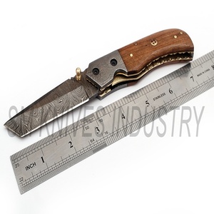 Damascus <b>Knife</b> Custom Handmade Beautiful Liner <b>Lock</b> Folding <b>Knife</b> Twist Pattern (smk1261) - Product Image 5