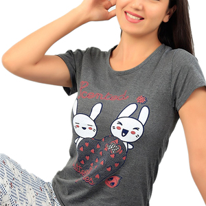 New arrived summer personalized casual Loose washed streetwear soft graphic print breathable women t-shirts - Product Image 6