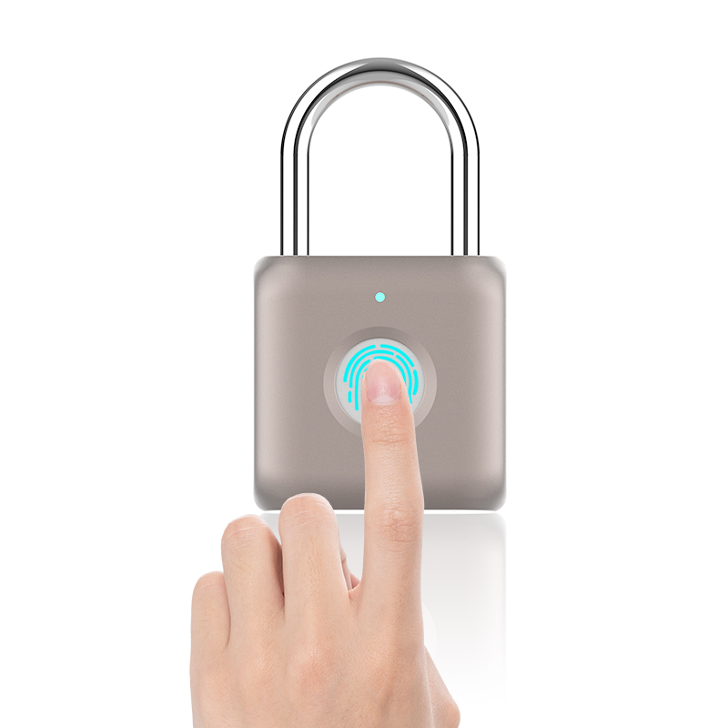 Smart fingerprint padlock elinsmart P8 fingerprint password padlocks