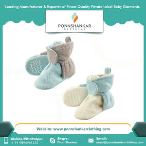 Organic Cotton Booties For Unisex Baby Booties Washable With High quality From Leading Indian Exporter - Product Image 6
