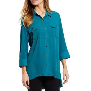Camisa/Blusa de Mujer de Alta Calidad 100% Algodón, Diseño Casual Sólido, Antiarrugas, Secado Rápido, Precio de Mayoreo Directo de Bangladesh - Product Image 6