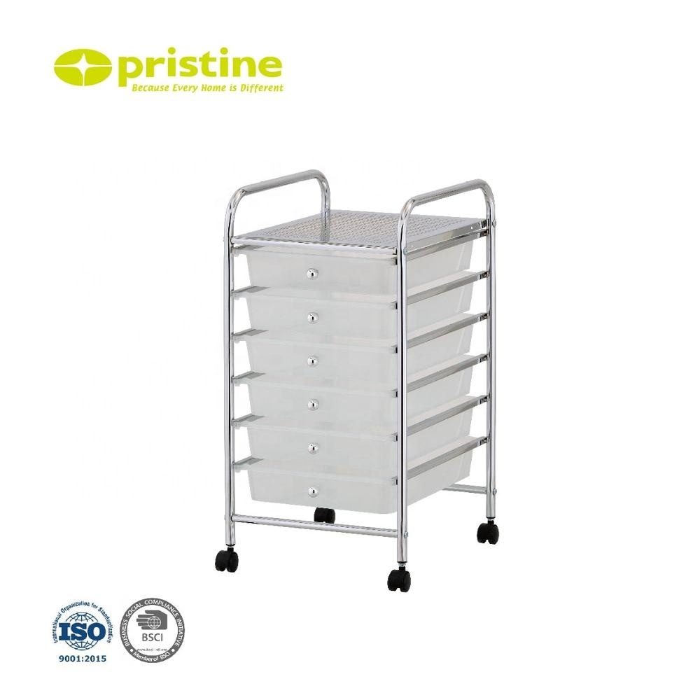 Made in Taiwan Plastic acrylic 6 layer storage drawer