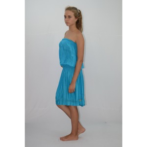 เดรสสั้นผ้าชีฟองผ้าเรยอนสำหรับผู้หญิงชุดสตรีทระบายอากาศได้ดีสำหรับฤดูร้อนชุดใส่ในรีสอร์ตย้อมสีลายเซ็กซี่ - Product Image 2