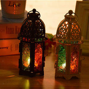 High Quality Moroccan <b>Lantern</b> Handmade Decorative Glass Hanging Lamp with <b>Tealight</b> Holder for Home Christmas Decor - Product Image 6