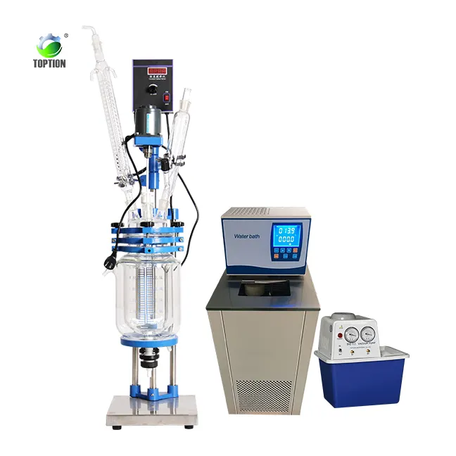 chemical machinery & equipment bench top glass reactor reaction systems jacketed lab reactors