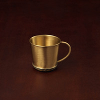 KSN — tasse en laiton massif bronze doré, KSN