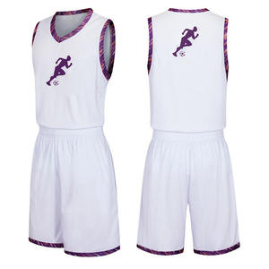 Ropa de baloncesto para niños de malla bordada con cuello en V, conjuntos de Jersey, uniformes de competición, ropa de baloncesto, camisas y pantalones cortos, uniformes - Product Image 1